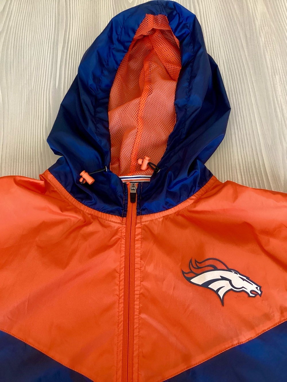 Denver Broncos Lightweight Windbreaker Rain Jacket NFL Team Apparel Extra-Large - Picture 4 of 10